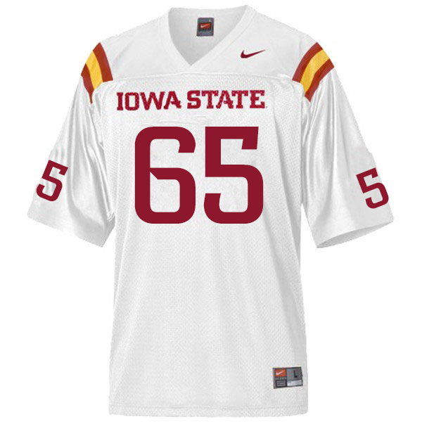Iowa State Cyclones Men's #65 Sam Rengert Nike NCAA Authentic White College Stitched Football Jersey DA42R85UI